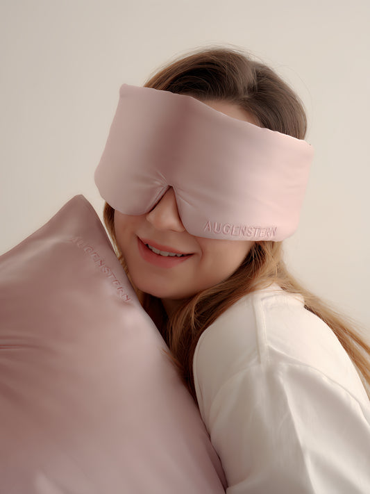 Silk Sleep Eye Mask-Rosy Pink